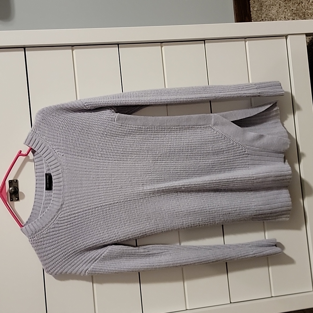 Grey crew neck sweater